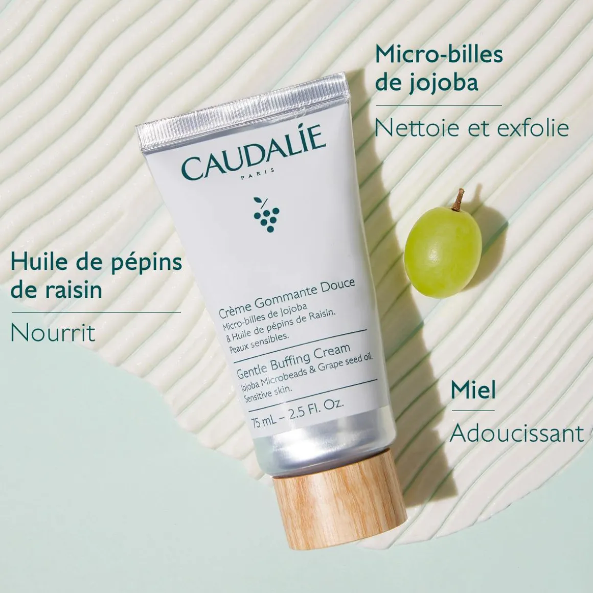 Crème Gommante Douce aux Micro Billes de Jojoba