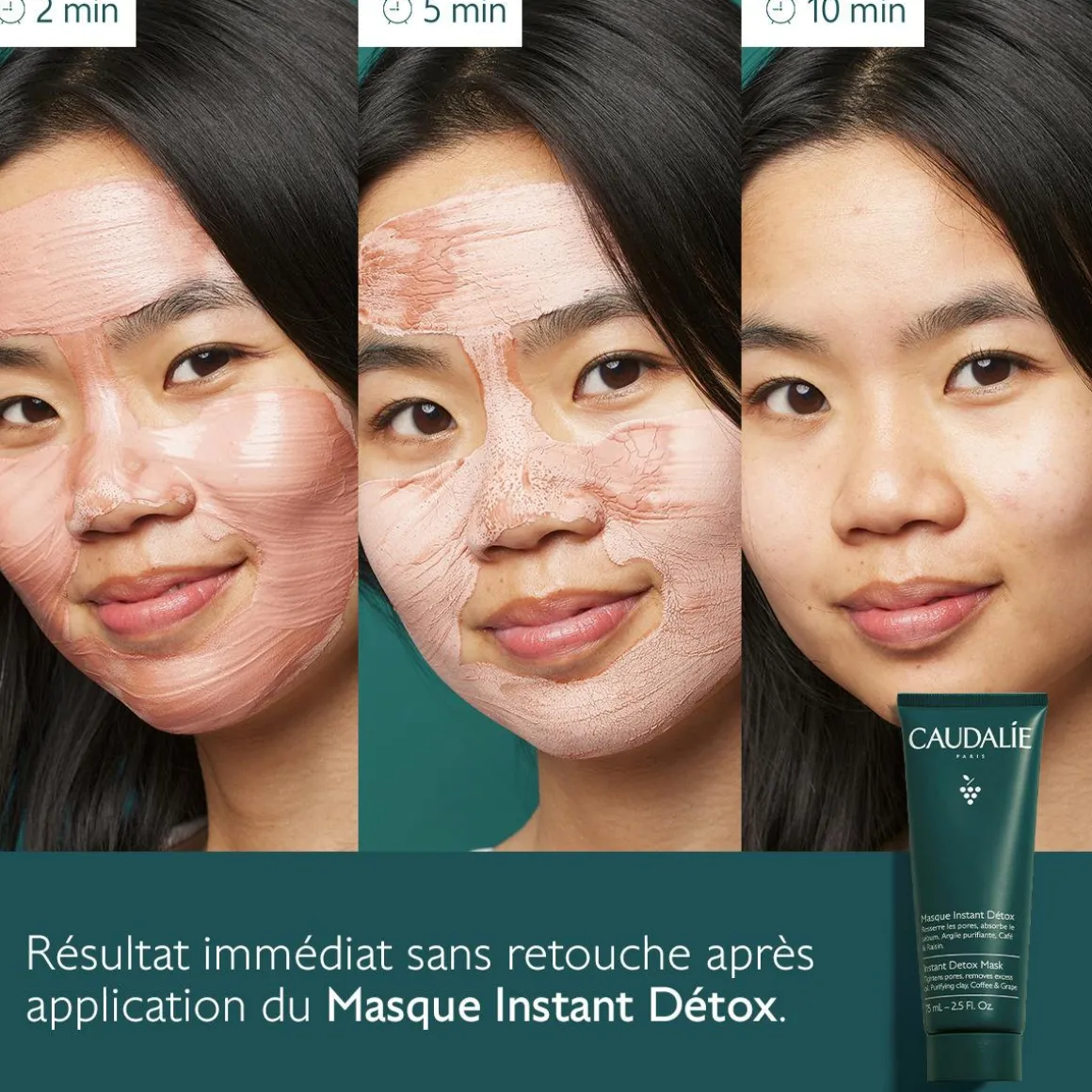 Masque Instant Détox à l'Argile Rose