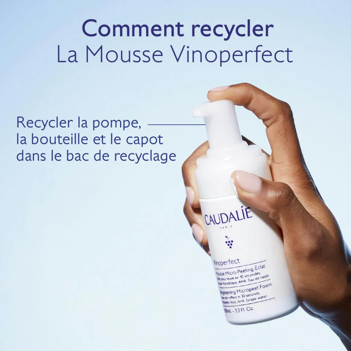 Mousse Micro-Peeling Éclat à l'Acide Mandélique (AHA) - 100ml